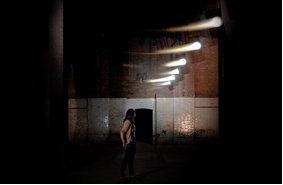 Figure 1. United Visual Artists, Chorus (Wapping Project). Kinetic light installation. Wapping Hydraulic Power Station, Wapping Wall, London (15th June - 18th July 2010). Acknowledgment: Used with permission of United Visual Artists; Photo credit: United Visual Artists – James Medcraft.